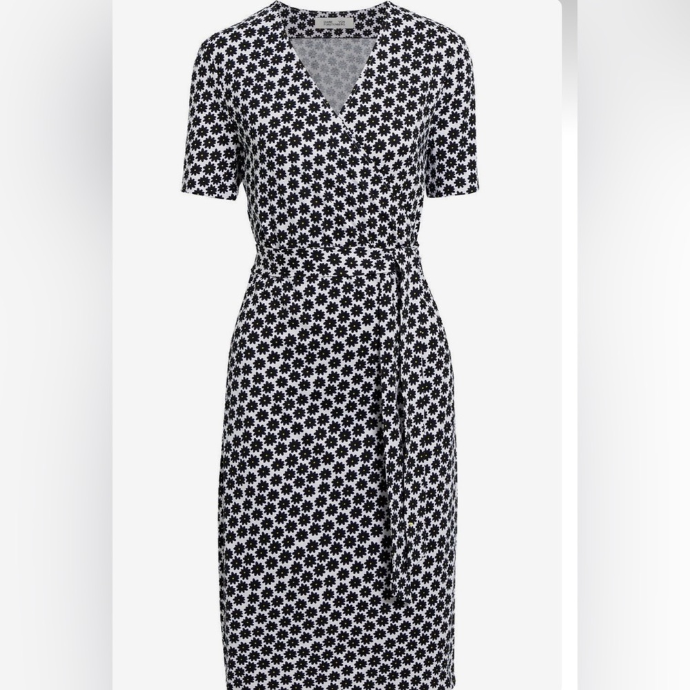 Diane Von Furstenberg Julian Two floral-print silk blend jersey wrap dress